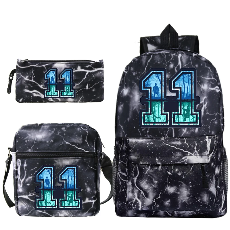 Mochila Sac A Dos 3 шт./компл. Plecak Eleven очень странные дела рюкзак аниме хип хоп на плечо