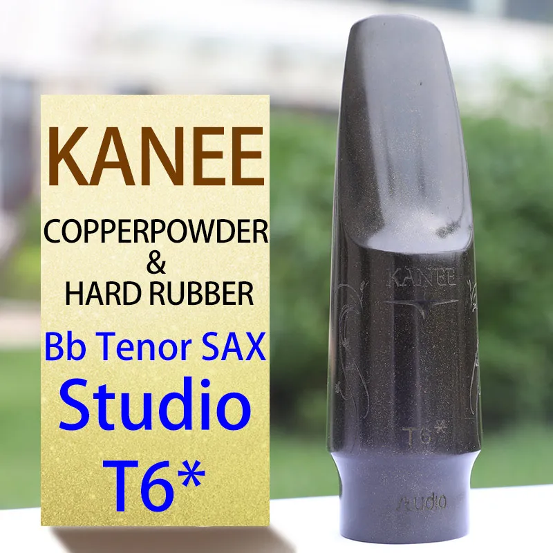 Kanee медный порошок и жесткий резиновый мундштук Eb Alto sax мундштук Bb Tenor sax мундштук Pop/Jazz - Цвет: Tenor ST T6 half