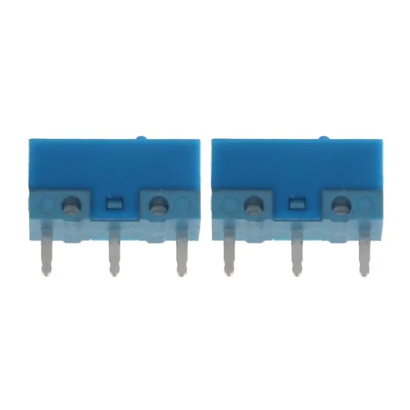 

2Pcs Original HUANO Blue Dot Blue Shell 0.74N Mouse Micro Switch Gold Alloy Contacts 50 Millions Lifetime