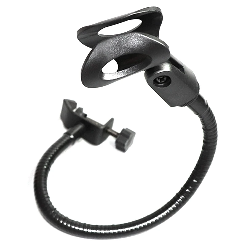 Гибкая подставка для микрофона на шею с зажимом студии радиовещания