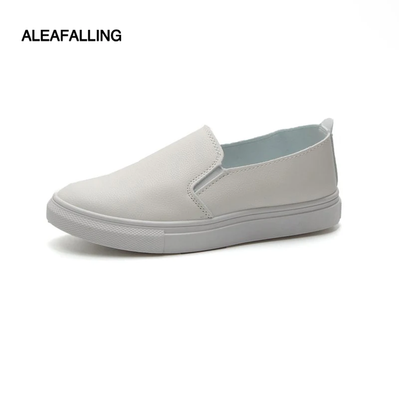 Aleafalling Новое поступление из искусственной кожи Женская обувь на плоской подошве