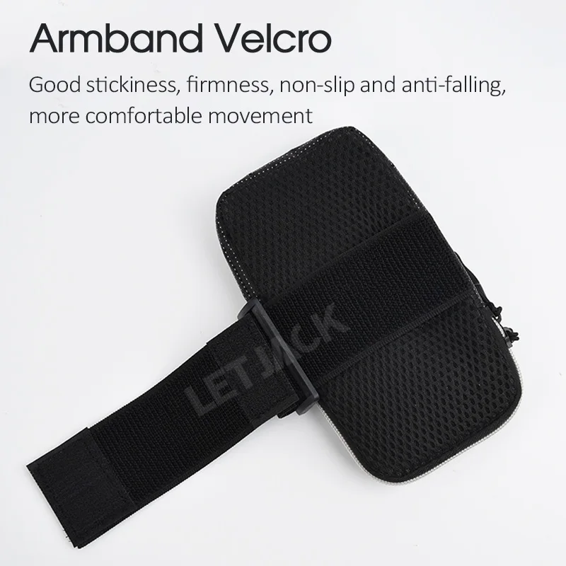 Universal 6.8'' Waterproof Sport Armband Bag Luminous for Outdoor Gym Running Arm Band Mobile Phone Pouch Case Coverage Holder