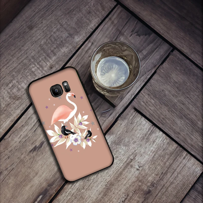 Мягкий силиконовый чехол для телефона с яркими цветами samsung S6 S7 Edge S8 S9 S10 PLUS NOTE 8 9 M10
