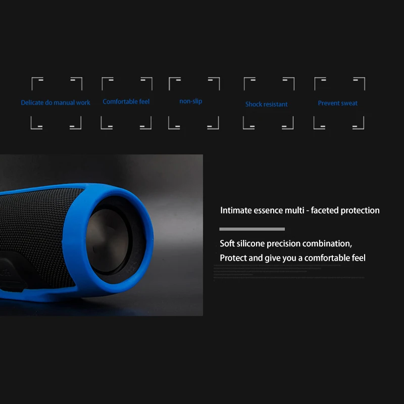 Спикер силиконовый чехол портативная Водонепроницаемая Беспроводная колонка