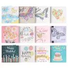 12 шт., Алмазная мозаика для творчества, поздравительная открытка особой формы, рождественские открытки, открытки, подарок на день рождения, полный набор