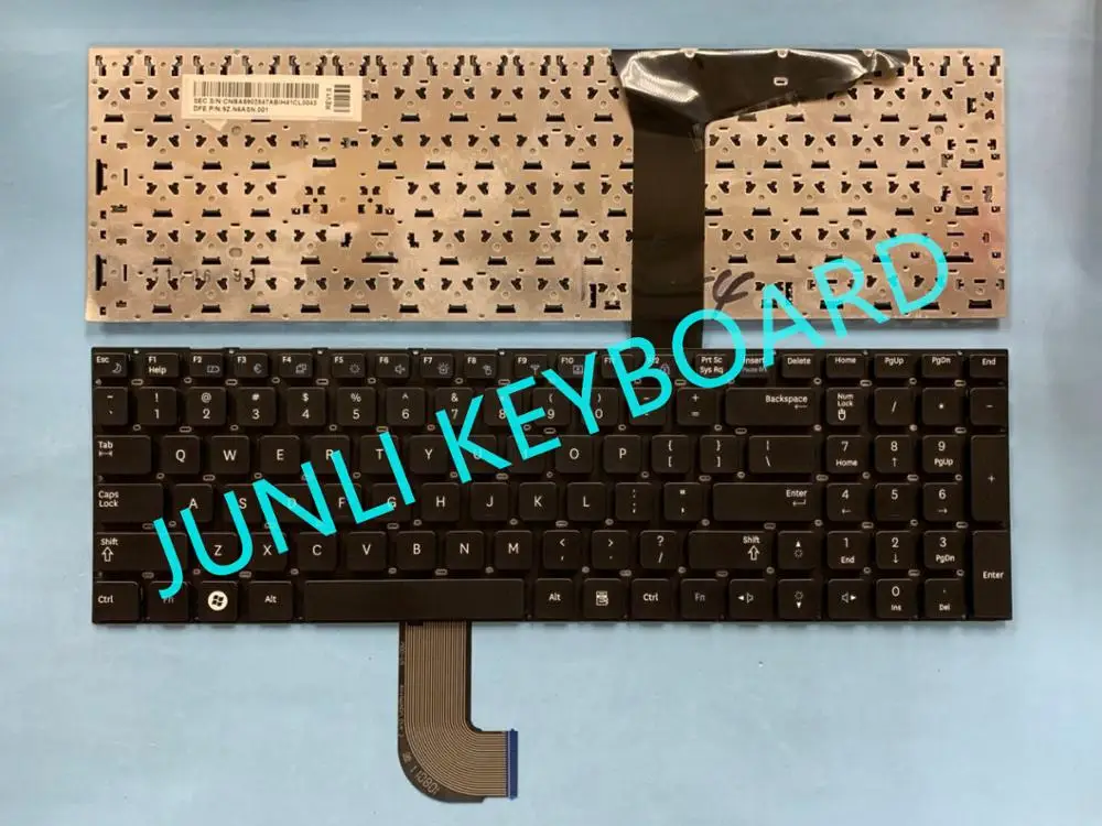 Клавиатура JUNLI для Samsung NP RF710 RF711 RF712 черная без рамки ноутбука|Клавиатуры замены| |