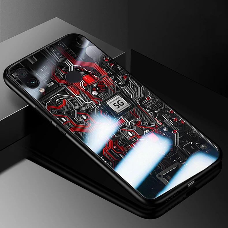 Стеклянный чехол GFAITH Explorer для Honor 8X, чехол из закаленного стекла, силиконовый защитный чехол для Honor 8C Honor 10 Lite Play 7C Honor 20 Lite Honor 20S Honor 9X