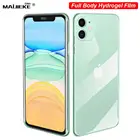 10D передняя + задняя Гидрогелевая пленка для iPhone 11 Pro Max TPU Защитная пленка для экрана iPhone X Xs max Xr