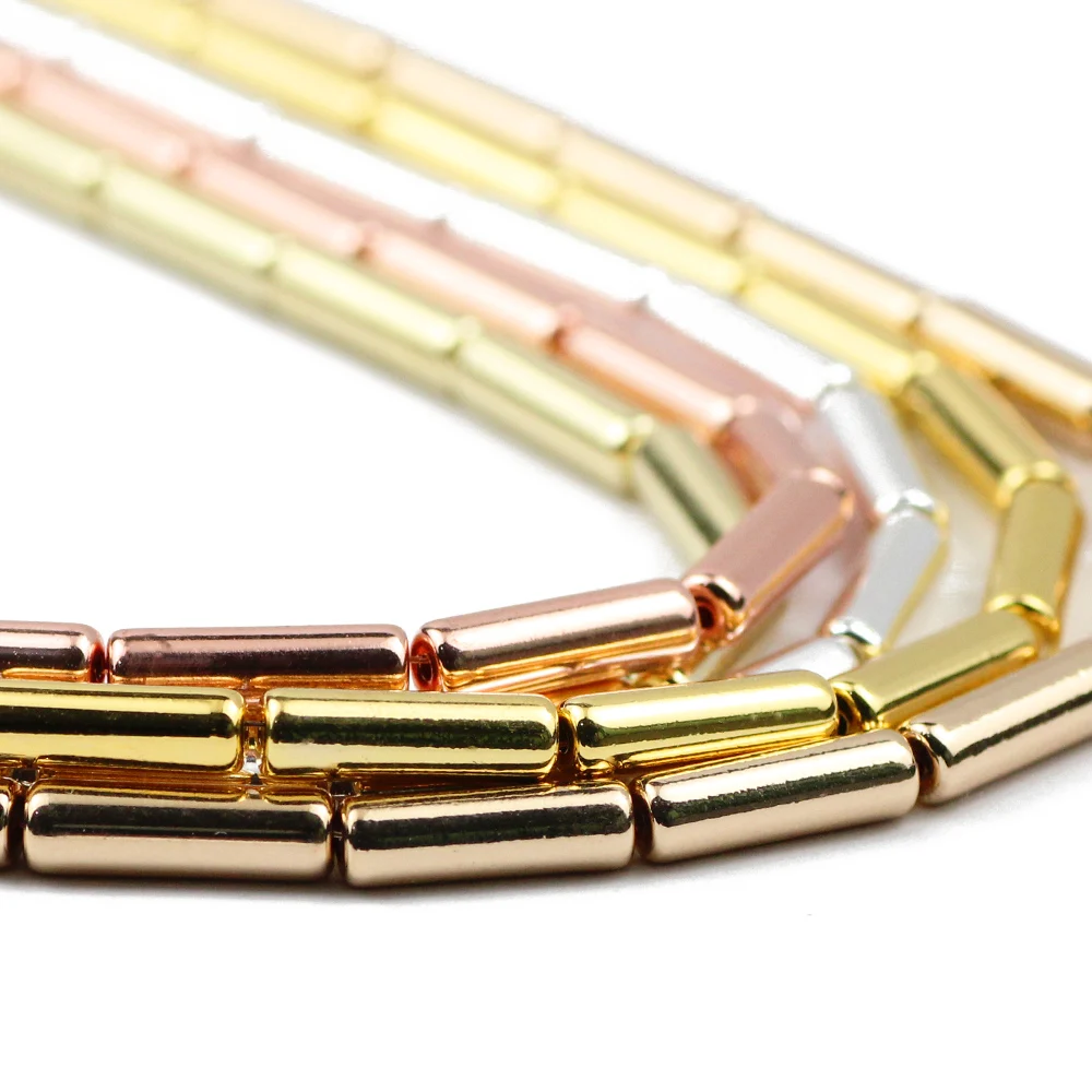 Бусины из гематита с длинным цилиндром 13 х4 мм|Бусины| |