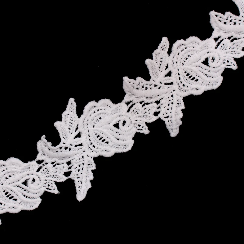 Новинка 2018 Высококачественная Белая/Черная кружевная лента с вышивкой