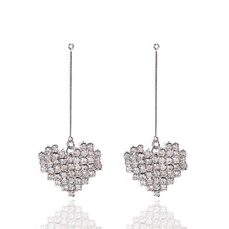 Новинка 2014! 60 шт полностью Стразы в форме сердца кнопки для самостоятельного