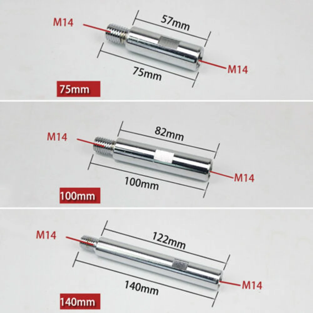 

3 Pcs Extension Rod Shaft M14 Thread Repalcement Parts For Water Mill Polishing Machine 125 Angle Grinder Accessories