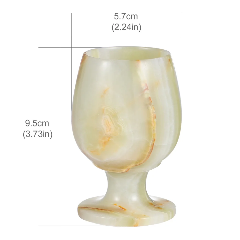 

Marble Glass Craft Decor Modern Champagne Glasses Desktop Ornament