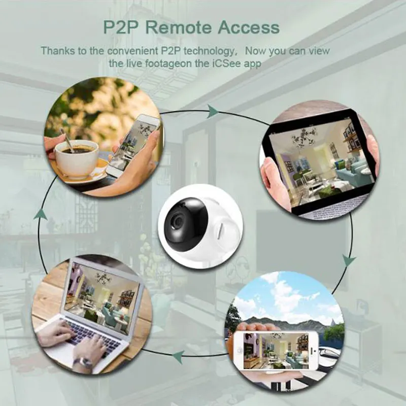 Беспроводная камера видеонаблюдения 720P Wi-Fi | Безопасность и защита