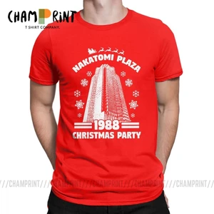 Футболка мужская, Накатоми Плаза, забавная, для рождественской вечеринки, 1988, с круглым вырезом, хлопковая, 4XL, 5XL