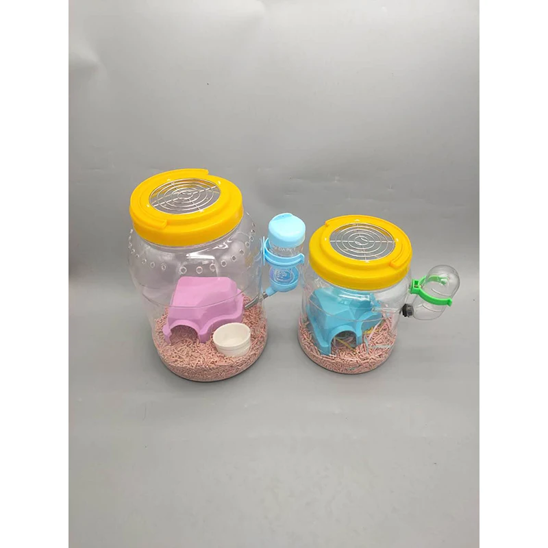 Мини-хомяк переносной прозрачный домик для кормления основание гнездо сделай