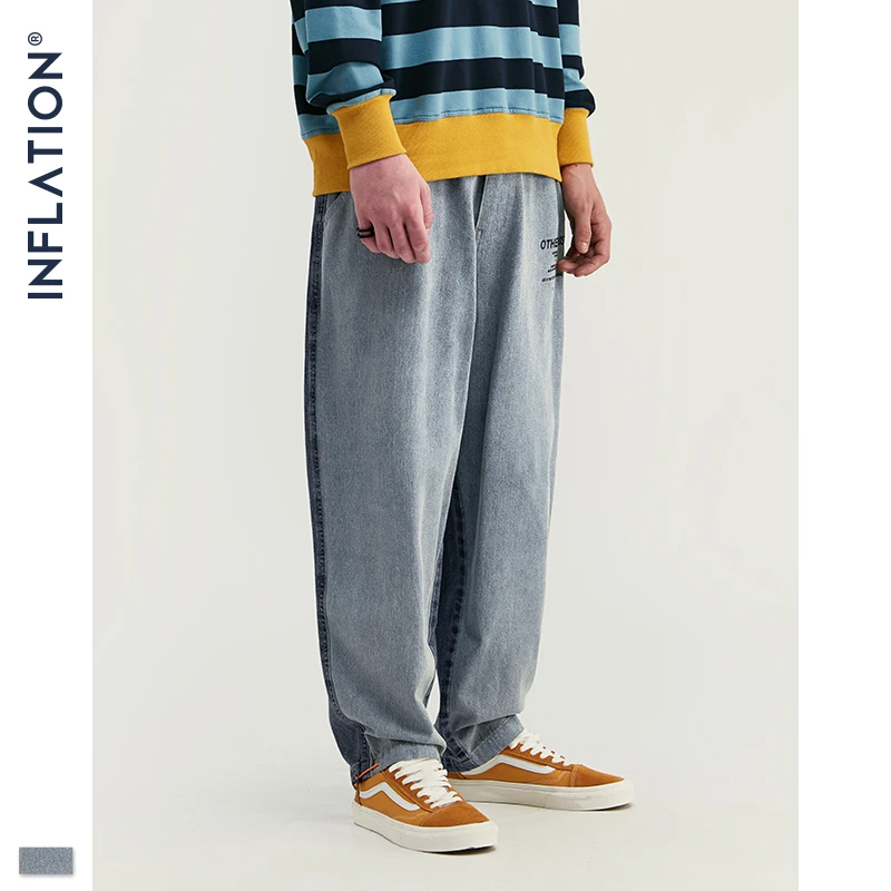 Инфляция дизайнерские модные мужские шорты свободные джинсы с дырками на