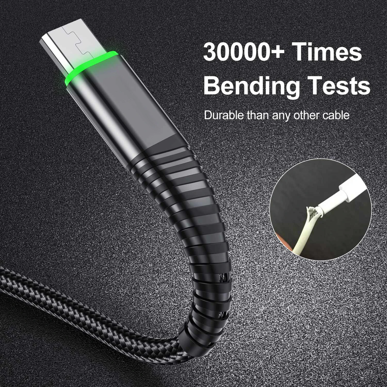 lovebay 3a micro usb cable 0 5m1m2m data sync fast charging wire for samsung huawei xiaomi note tablet android phone cables free global shipping