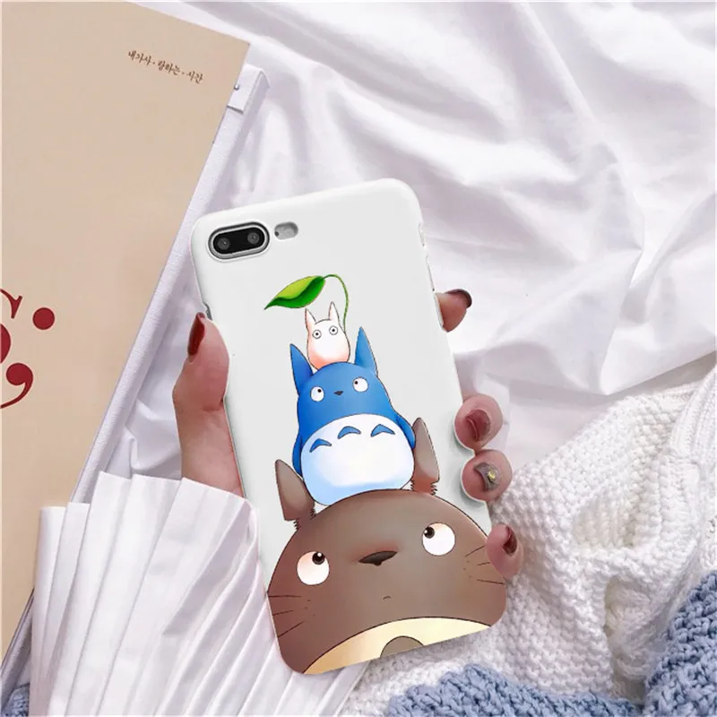 Bonito Тоторо, гибли Аниме Миядзаки Viagem de Chihiro Kaonashi Мягкий ТПУ Caso de Telefone кларо Para iPhone 7 8 Plus 6 5 Max 4
