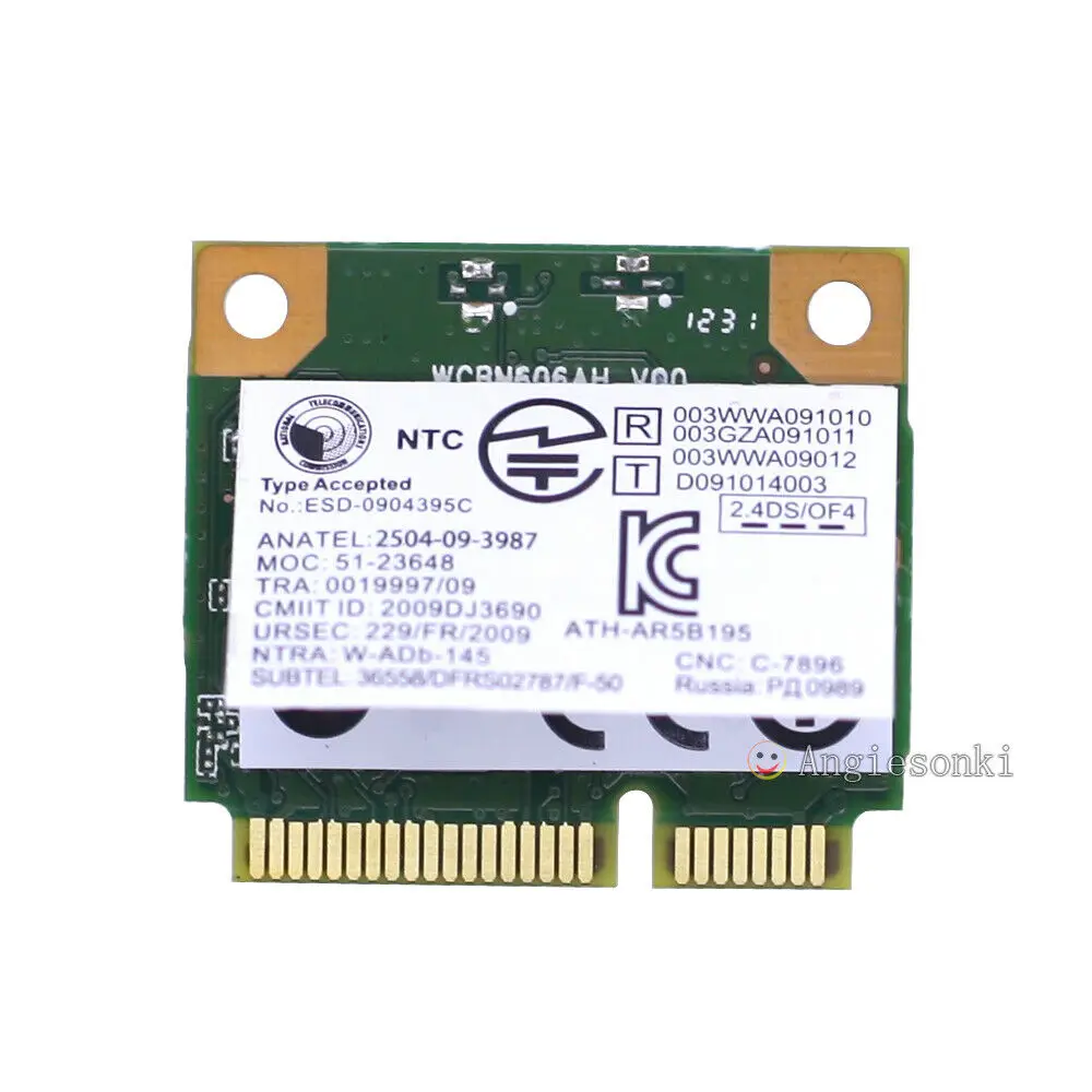 AR9285 AR5B195 Wi-Fi кард+ BT для lenovo G470 G480 G580 Y470 Z480 Z470 Z585