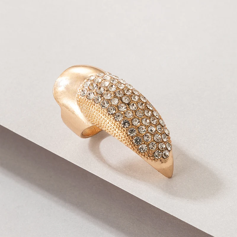 Tocona панк рыцарь череп доспехи костяшки средний палец кольца для женщин