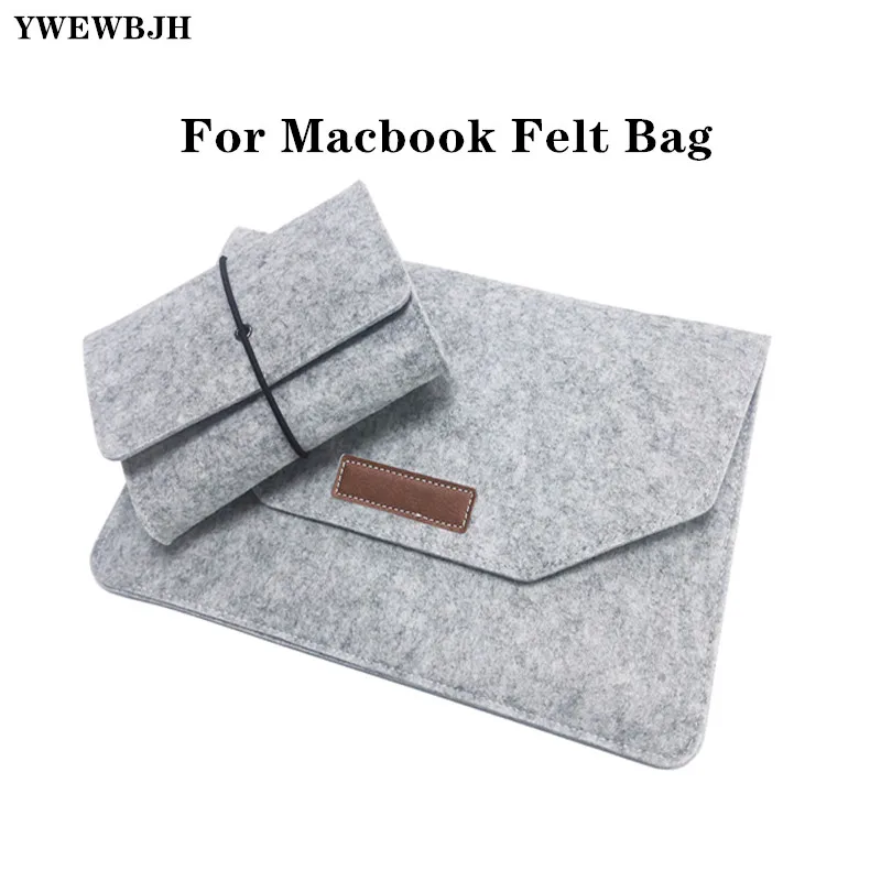 Сумка для ноутбука Мягкая деловая деревянная войлочная сумка чехол Macbook Air Pro retina