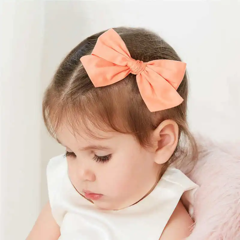 YUXIC 6 шт./лот бант Детские заколки Твердые клетчатые банты с цветами волосы для