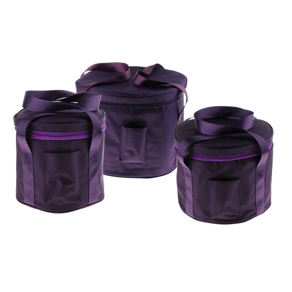 8/11/14inch Crystal Singing Bowl Carry Case Travelling Thicken Bag Purple | Спорт и развлечения
