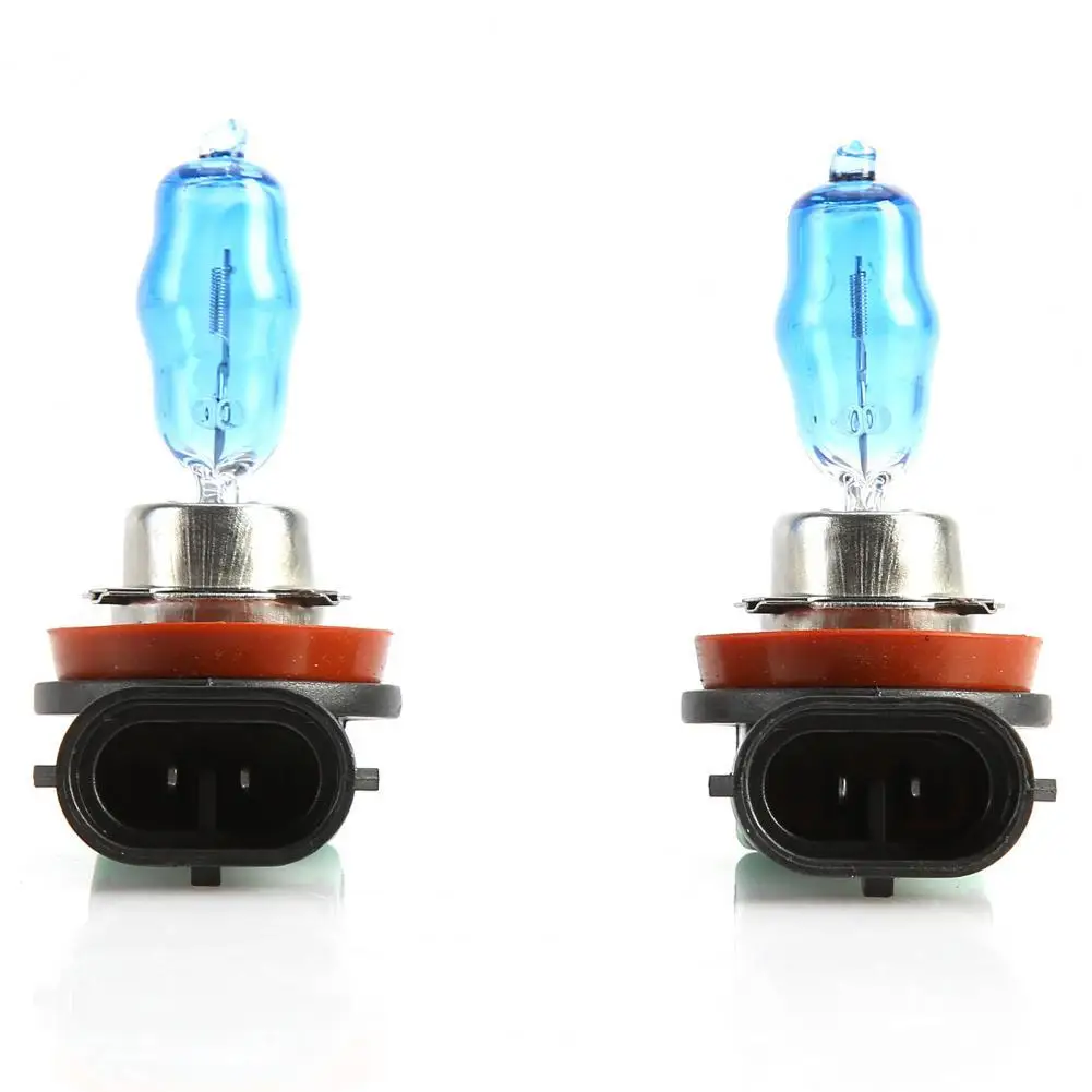 

2Pcs H11 12V 100W 6000K Halogen Lights Super Bright White Car Headlight Bulb for Automobiles Trucks Vehicles Bright White Car He