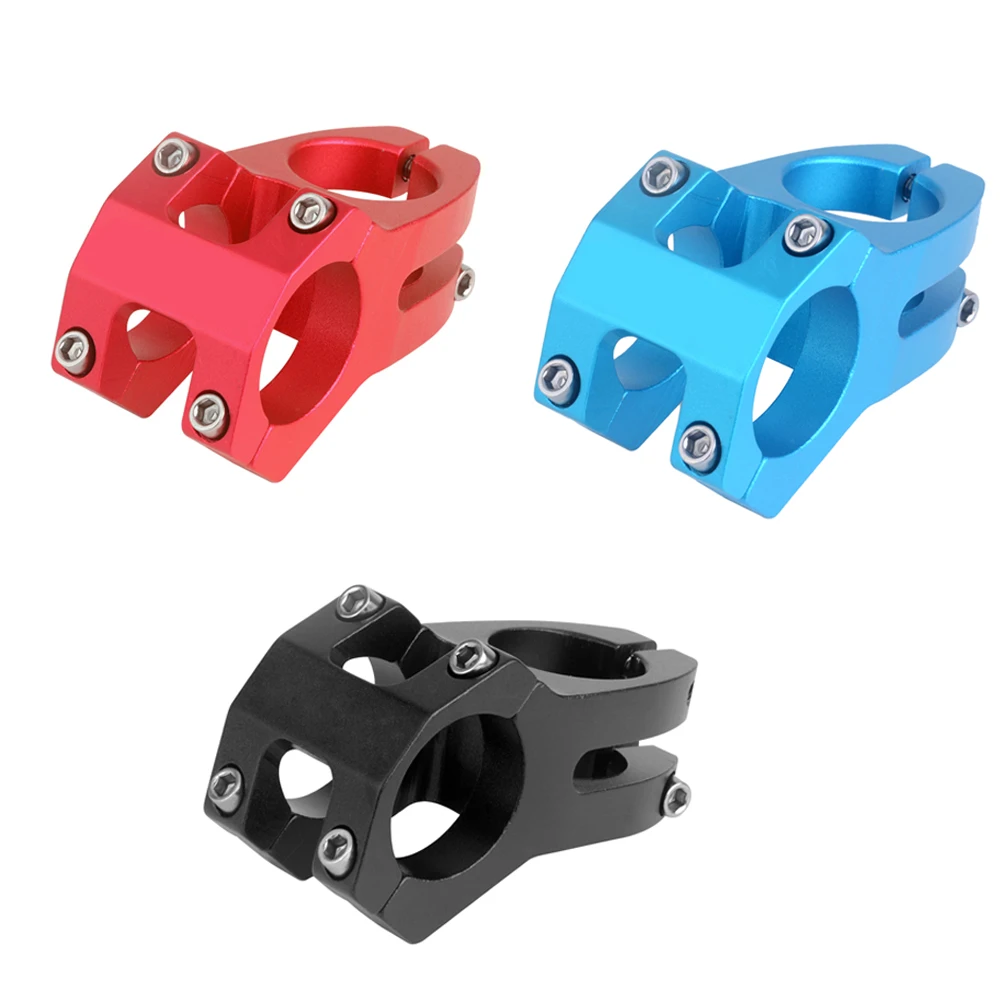 

Bike Stem Mountain Bike Bicycle Handlebar Short Stem Aluminum Alloy Blue Hollow Riser Bicycle Accessory Mountain Bike Stem