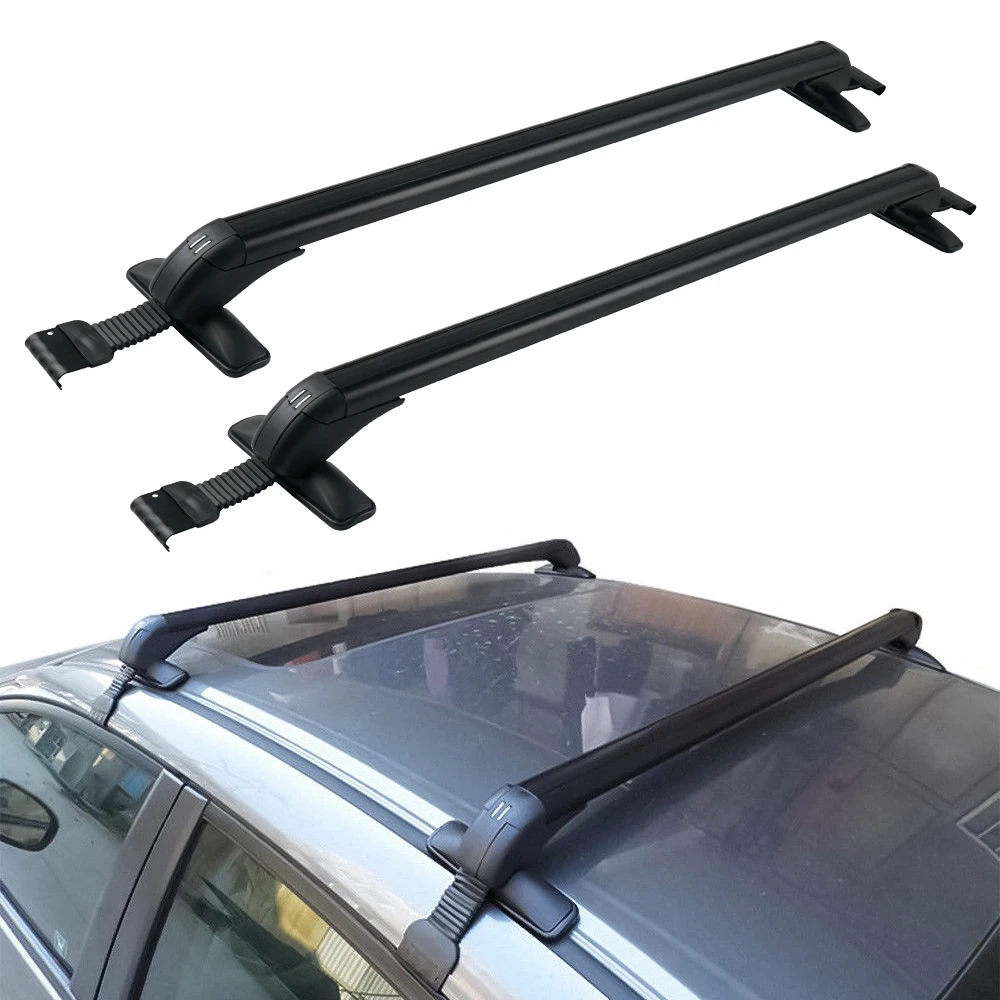 

H2CNC Top Roof Rack Cross Bar Basket Kayak Carrier Black Aluminum For Nissan Altima 2007-2020 110cm*5cm*7cm