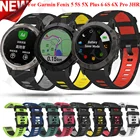 Ремешок силиконовый для наручных часов, быстросъемный браслет для Garmin Fenix 6 6X Pro Easyfit Fenix 5 5X Plus, 26 22 мм