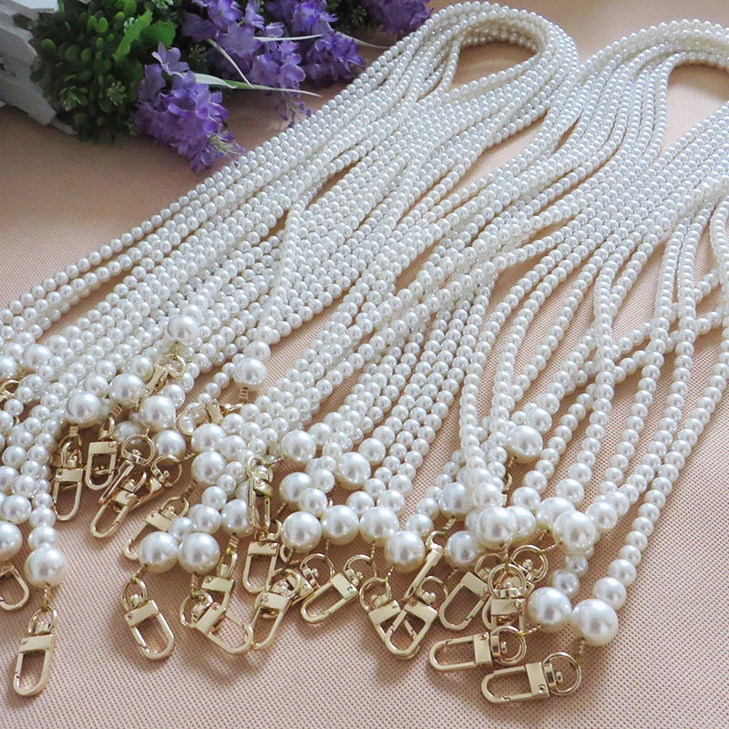 Новый жемчужный ремешок для сумок аксессуары с ручками бренда милая цепочка