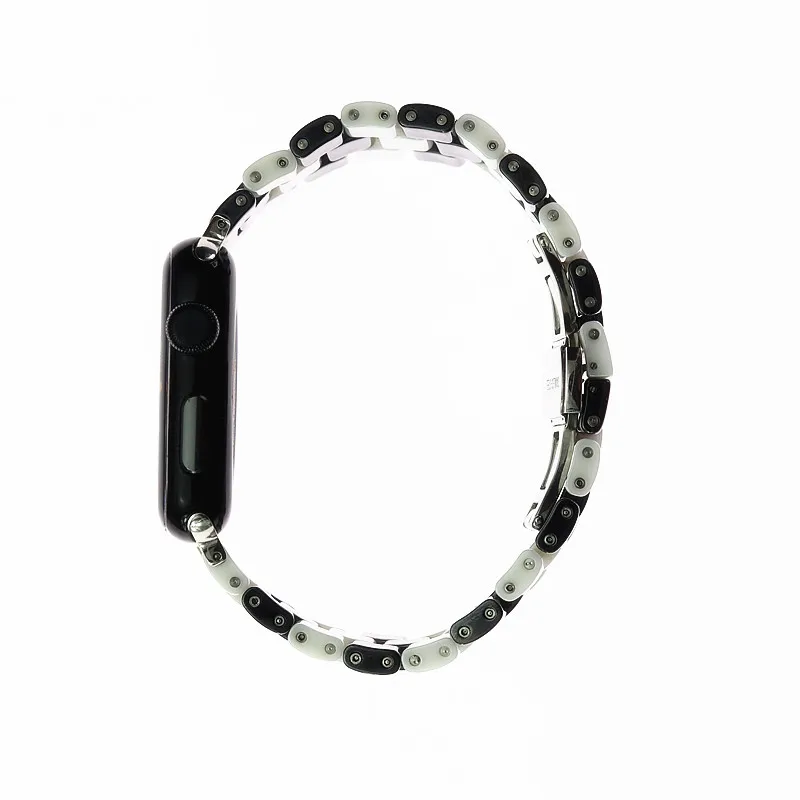 Спортивные Керамика бабочка петля ремешок для наручных часов Apple Watch 4 полосным 44 мм/40 мм наручных часов iwatch серии 4/3/2, ремешок 42 мм, 38 мм, версия соединитель на запястье браслет ремень