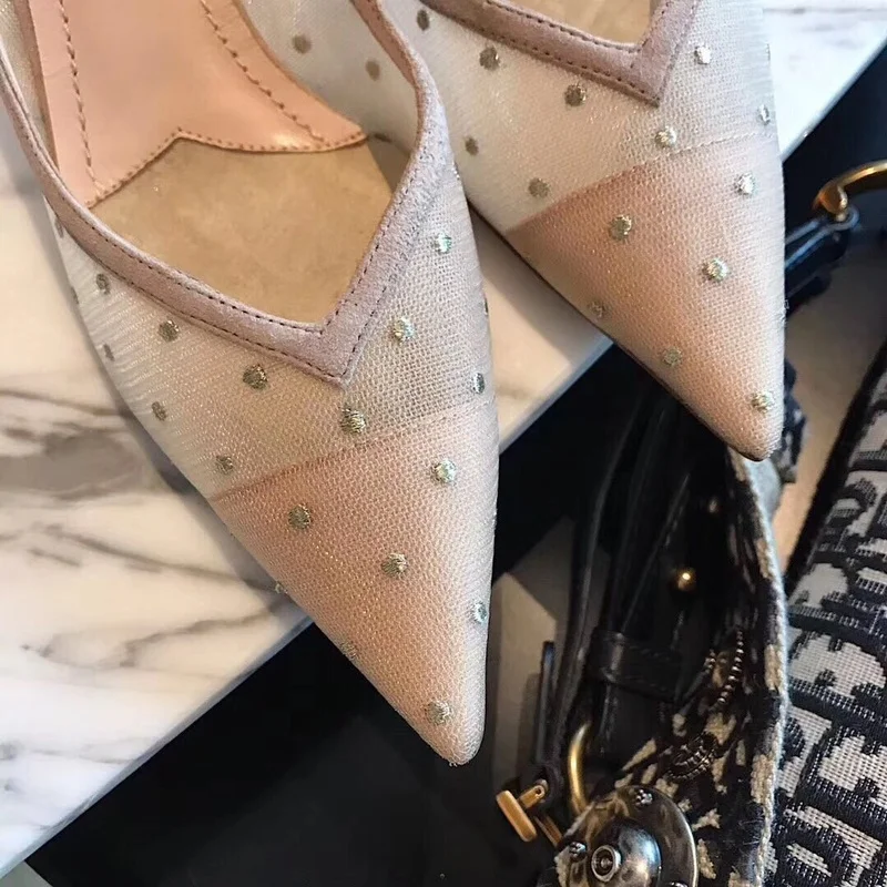 

High Quality Fashion Sexy Stiletto High Heel Sandals Women Summer New Simple Elegant Mesh High Heels Luxury Banquet Womens Shoes