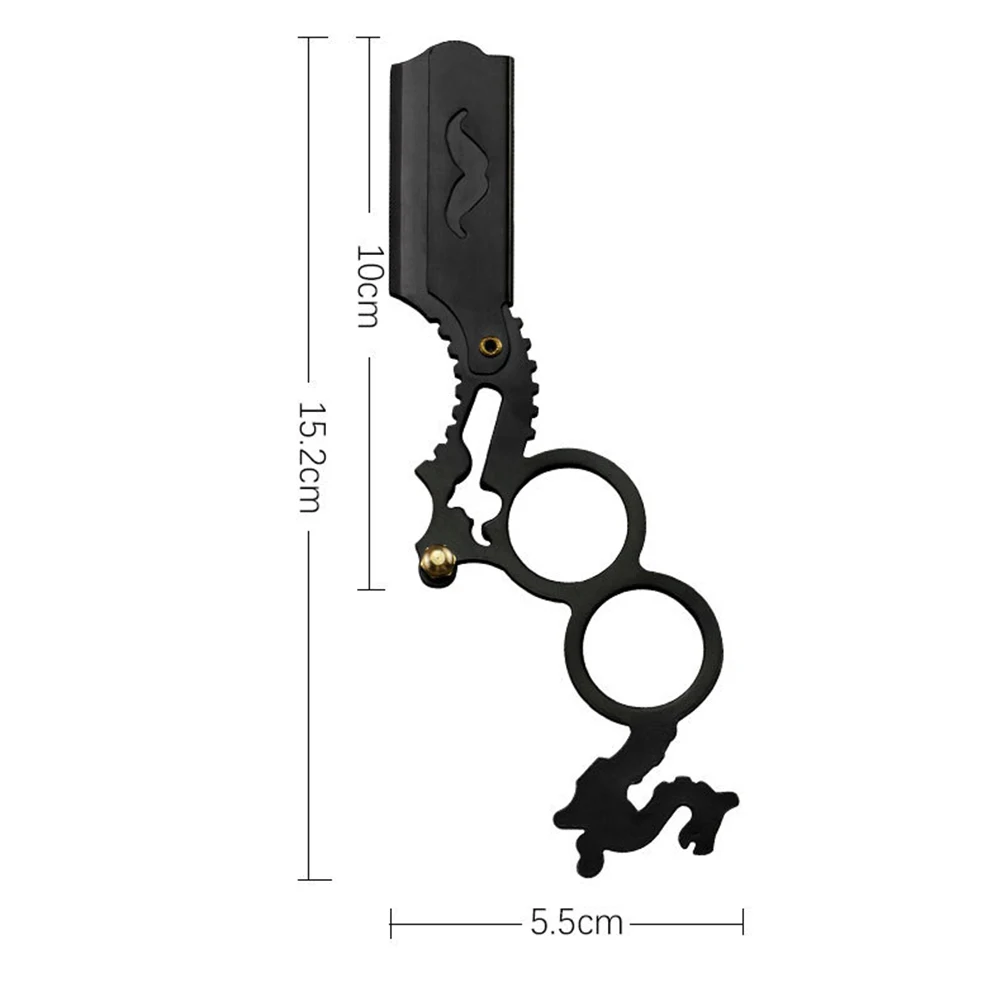 Мужские бритвы из нержавеющей стали с прямым лезвием безопасные стальные нож для