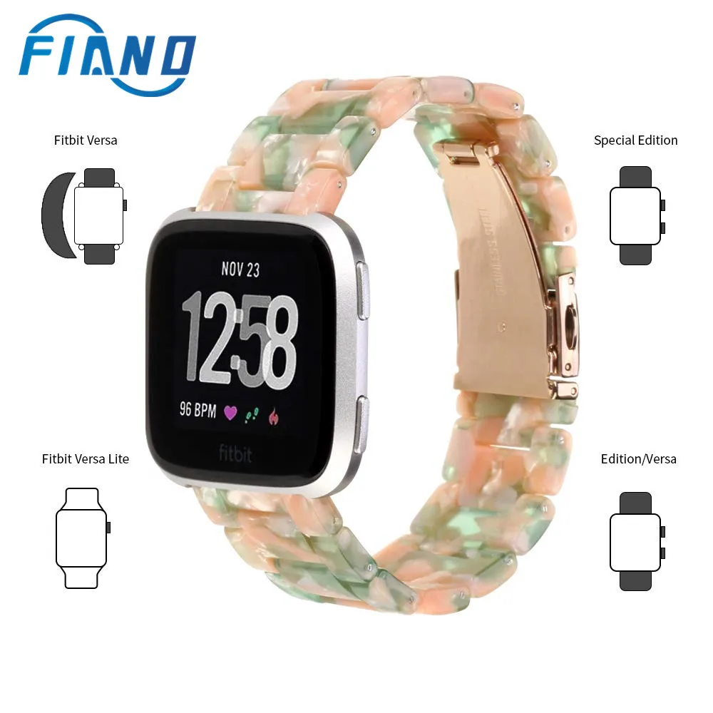 Легкие полимерные ремешки для часов Fitbit Versa/Versa Сменные Металлические браслеты с