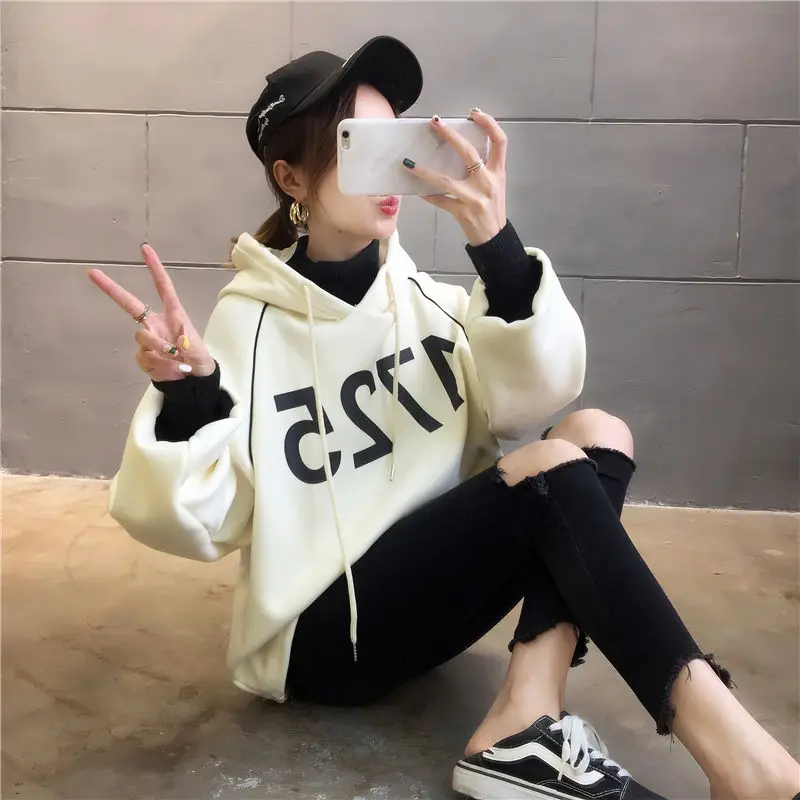 

Women Hoodies Sweatshirts Turtleneck Sweater for Women Pullover Loose Top