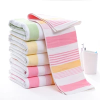 double layer fabric british lattice 100 cotton bath towel welfare gift absorbent large bath towel customization
