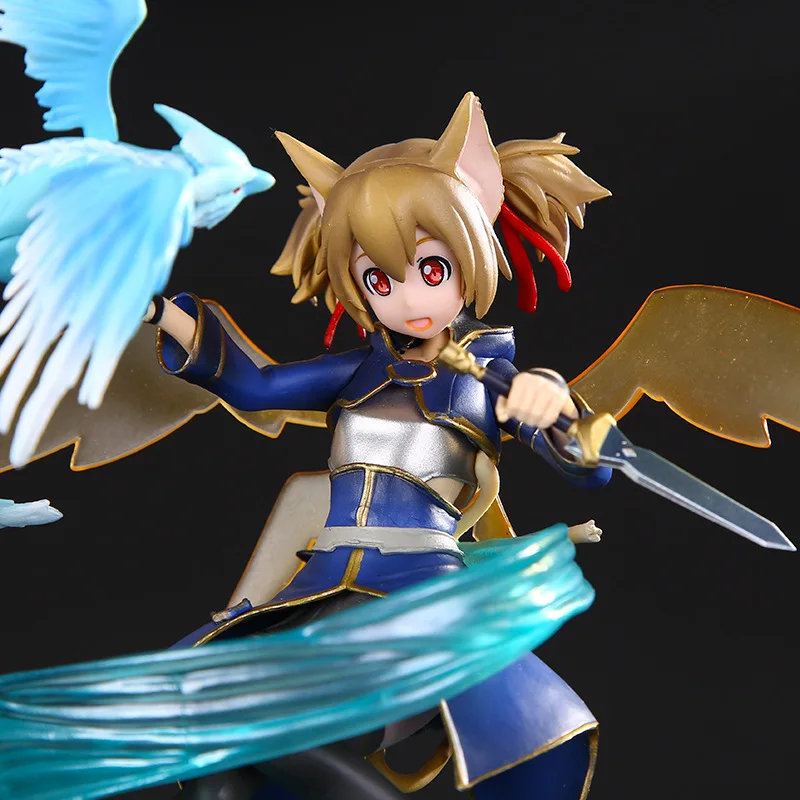 

Game Sword Art Online Silica ALO Ver. PVC Action Figure Anime Figure Model Toys Collection Doll Gift