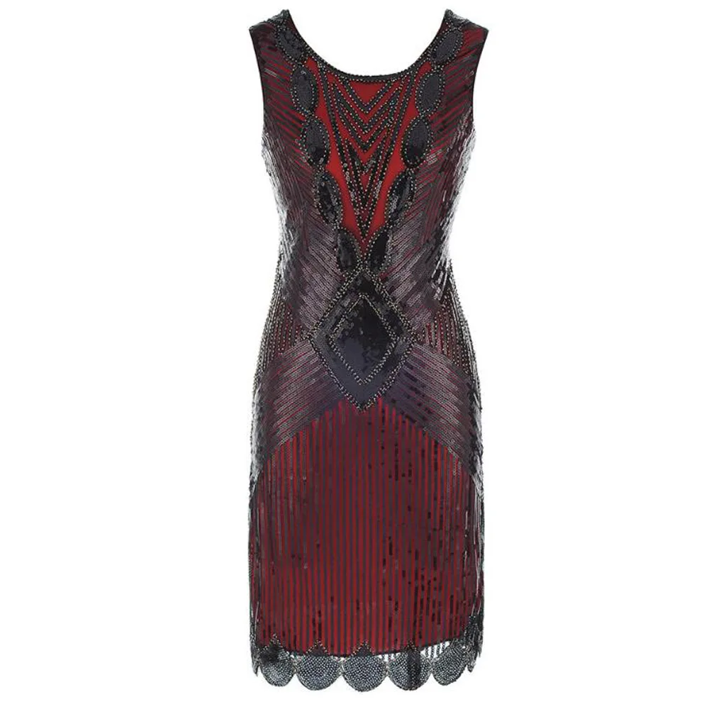 Женское вечернее платье с блестками блестящее винтажное для танцев и дискотек