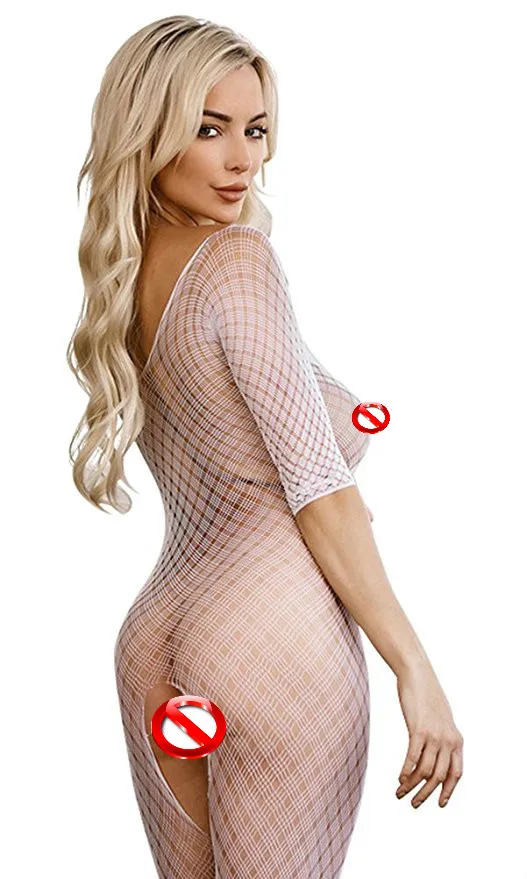 Сексуальное Ажурное боди с открытой промежностью Женская сексуальная одежда