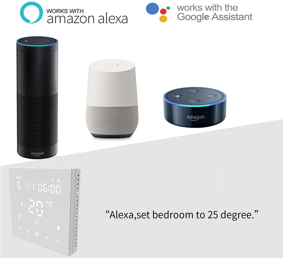 Умный термостат Tuya с Wi-Fi электрический нагреватель пола для воды/газового