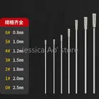 Алмазные сверла 0,8-2,5 мм, 7 шт., высокоскоростные стальные нефритовые сверла для отверстий, игла для бурения янтарной бирюзы, нефрита, воска, камня