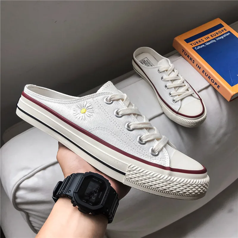 Летняя обувь Мужские сандалии Пляжные шлепанцы без шнуровки кроссовки Модные