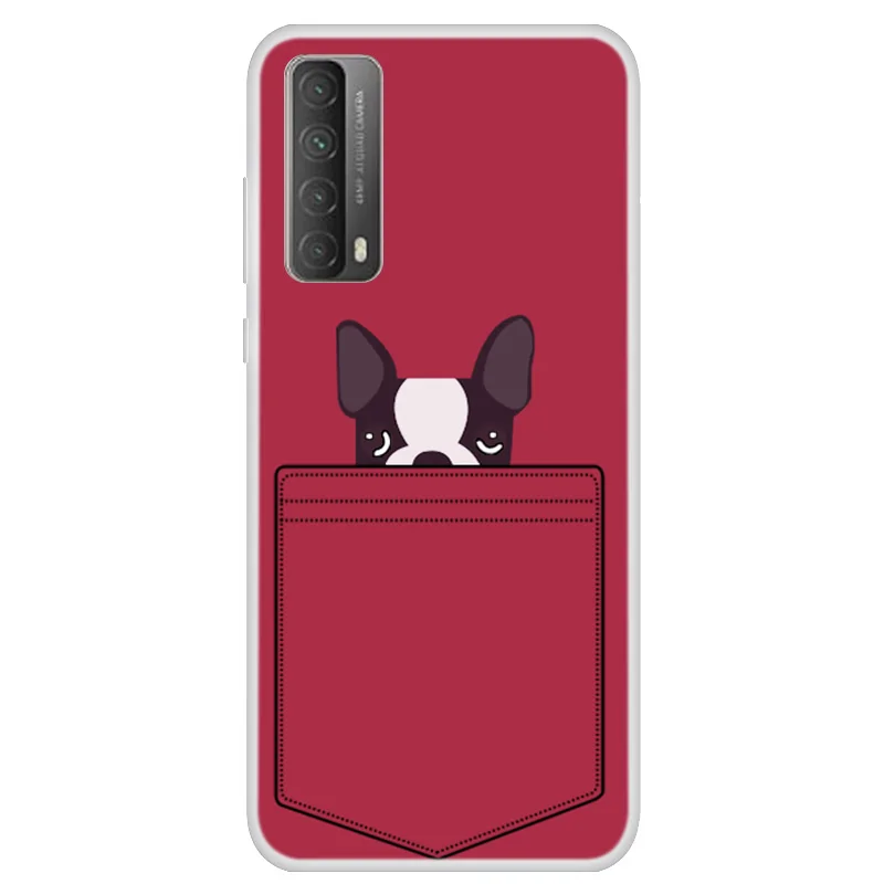 

For Huawei P Smart 2021 Case Silicone TPU Soft Phone Cover For Huawei P Smart 2021 Case Clear Bumper Cartoon PSmart 2021 Funda