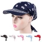 Женская Бейсболка, летние кепки с шарфом, женский квадратный головной платок, головной убор, уличные солнцезащитные шапки, кепки от солнца для девочек