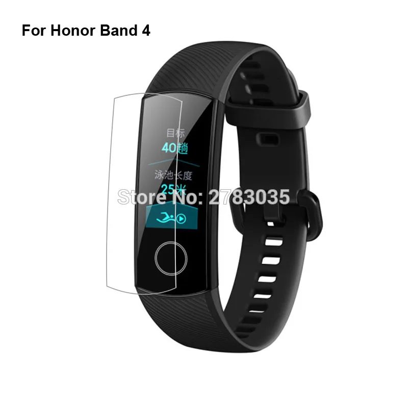 Для huawei Honor Band 4/4 Running/Band 5 Спортивные Смарт-часы напульсник пленка из мягкого ТПУ протектор экрана(не закаленное стекло
