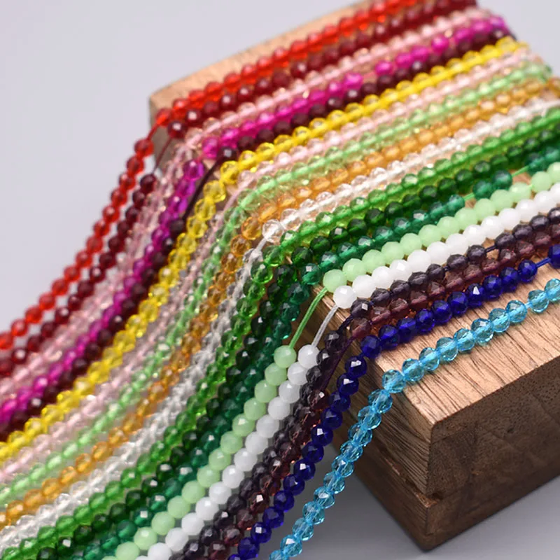 Стеклянные бусины с гранями 3 мм |