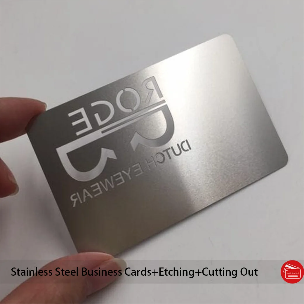 Визитница из нержавеющей стали с отверстиями 100 шт./лот 85*54 мм | Канцтовары для